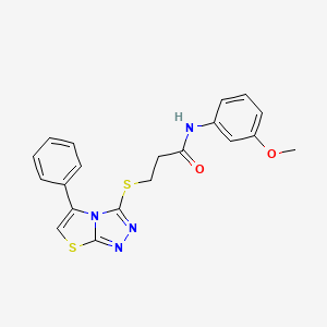 N-(3-methoxyphenyl)-3-[(5-phenyl[1,3]thiazolo[2,3-c][1,2,4]triazol-3-yl)thio]propanamide