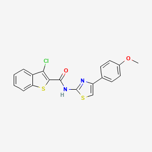 3-chloro-N-[4-(4-methoxyphenyl)-1,3-thiazol-2-yl]-1-benzothiophene-2-carboxamide