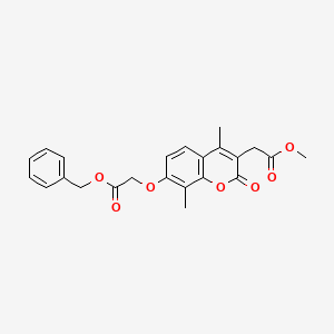 methyl {7-[2-(benzyloxy)-2-oxoethoxy]-4,8-dimethyl-2-oxo-2H-chromen-3-yl}acetate