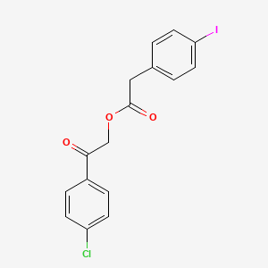 2-(4-Chlorophenyl)-2-oxoethyl 2-(4-iodophenyl)acetate