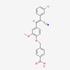 4-({4-[2-(3-chlorophenyl)-2-cyanovinyl]-2-methoxyphenoxy}methyl)benzoic acid