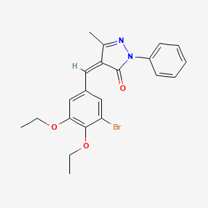 4-(3-bromo-4,5-diethoxybenzylidene)-5-methyl-2-phenyl-2,4-dihydro-3H-pyrazol-3-one