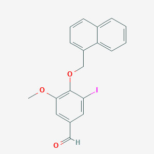 3-iodo-5-methoxy-4-(1-naphthylmethoxy)benzaldehyde