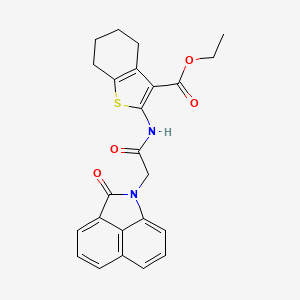 ETHYL 2-({2-[2-OXOBENZO[CD]INDOL-1(2H)-YL]ACETYL}AMINO)-4,5,6,7-TETRAHYDRO-1-BENZOTHIOPHENE-3-CARBOXYLATE