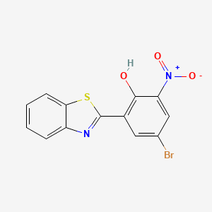 2-(1,3-benzothiazol-2-yl)-4-bromo-6-nitrophenol