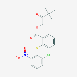 3,3-dimethyl-2-oxobutyl 2-[(2-chloro-6-nitrophenyl)thio]benzoate