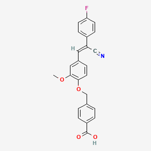 4-({4-[2-cyano-2-(4-fluorophenyl)vinyl]-2-methoxyphenoxy}methyl)benzoic acid