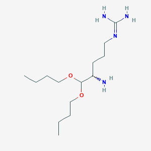 molecular formula C14H32N4O2 B035127 Argininal dibutylacetal CAS No. 103958-40-3