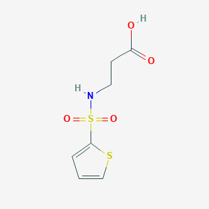 molecular formula C7H9NO4S2 B351272 3-(噻吩-2-磺酰胺)丙酸 CAS No. 82068-12-0