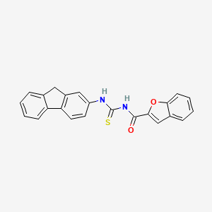 N-(9H-fluoren-2-ylcarbamothioyl)-1-benzofuran-2-carboxamide