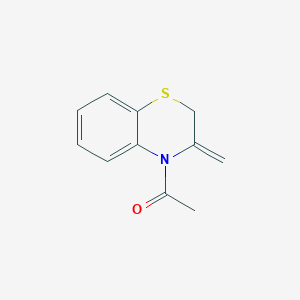 molecular formula C11H11NOS B351278 4-acetyl-3-methylene-2,3-dihydro-4H-1,4-benzothiazine CAS No. 70448-27-0