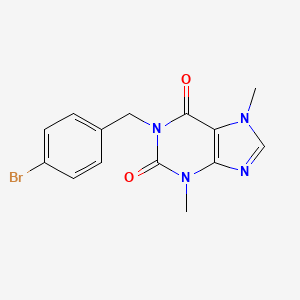 1-(4-bromobenzyl)-3,7-dimethyl-3,7-dihydro-1H-purine-2,6-dione