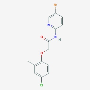 N-(5-bromo-2-pyridinyl)-2-(4-chloro-2-methylphenoxy)acetamide