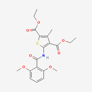 2,4-DIETHYL 5-(2,6-DIMETHOXYBENZAMIDO)-3-METHYLTHIOPHENE-2,4-DICARBOXYLATE