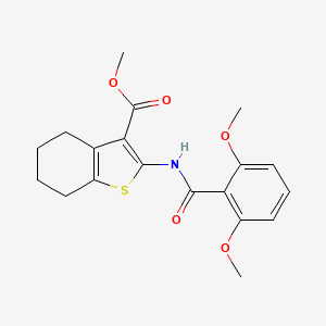 molecular formula C19H21NO5S B3512840 Methyl 2-(2,6-dimethoxybenzamido)-4,5,6,7-tetrahydro-1-benzothiophene-3-carboxylate 