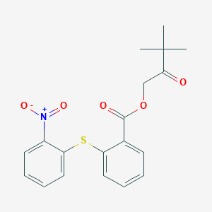 3,3-dimethyl-2-oxobutyl 2-[(2-nitrophenyl)thio]benzoate