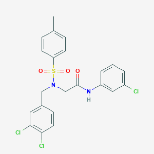 N-(3-chlorophenyl)-N~2~-(3,4-dichlorobenzyl)-N~2~-[(4-methylphenyl)sulfonyl]glycinamide