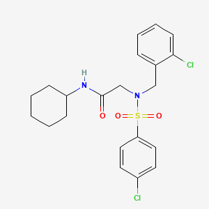 N~2~-(2-chlorobenzyl)-N~2~-[(4-chlorophenyl)sulfonyl]-N-cyclohexylglycinamide