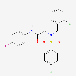 N~2~-(2-chlorobenzyl)-N~2~-[(4-chlorophenyl)sulfonyl]-N-(4-fluorophenyl)glycinamide