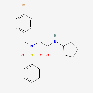 N~2~-(4-bromobenzyl)-N-cyclopentyl-N~2~-(phenylsulfonyl)glycinamide