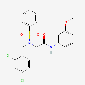 N~2~-(2,4-dichlorobenzyl)-N-(3-methoxyphenyl)-N~2~-(phenylsulfonyl)glycinamide