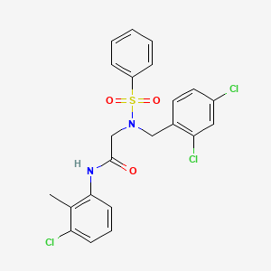 N-(3-chloro-2-methylphenyl)-N~2~-(2,4-dichlorobenzyl)-N~2~-(phenylsulfonyl)glycinamide