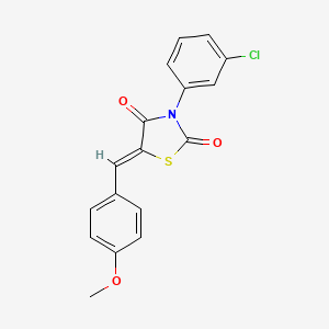 3-(3-chlorophenyl)-5-(4-methoxybenzylidene)-1,3-thiazolidine-2,4-dione