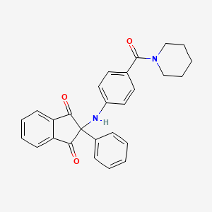 2-phenyl-2-{[4-(1-piperidinylcarbonyl)phenyl]amino}-1H-indene-1,3(2H)-dione