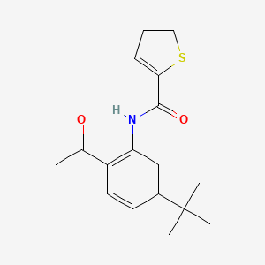 N-(2-acetyl-5-tert-butylphenyl)thiophene-2-carboxamide