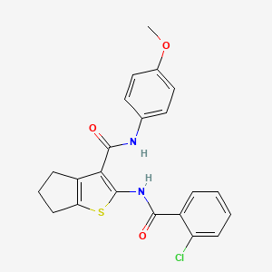 2-[(2-chlorobenzoyl)amino]-N-(4-methoxyphenyl)-5,6-dihydro-4H-cyclopenta[b]thiophene-3-carboxamide