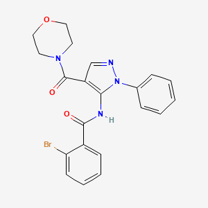 2-bromo-N-[4-(4-morpholinylcarbonyl)-1-phenyl-1H-pyrazol-5-yl]benzamide