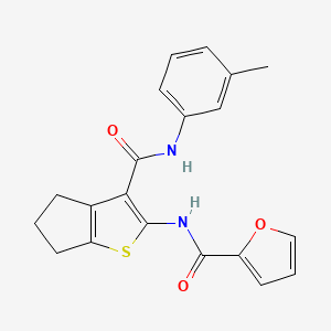 N-(3-{[(3-methylphenyl)amino]carbonyl}-5,6-dihydro-4H-cyclopenta[b]thien-2-yl)-2-furamide