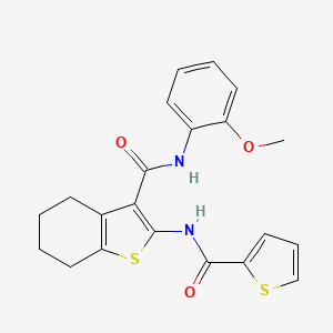 N-(2-METHOXYPHENYL)-2-(THIOPHENE-2-AMIDO)-4,5,6,7-TETRAHYDRO-1-BENZOTHIOPHENE-3-CARBOXAMIDE