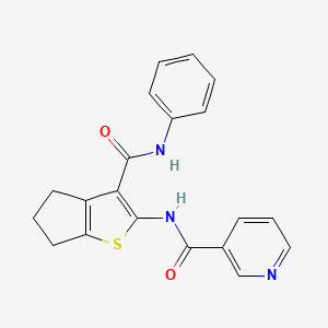 N-[3-(anilinocarbonyl)-5,6-dihydro-4H-cyclopenta[b]thien-2-yl]nicotinamide