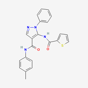 N-(4-methylphenyl)-1-phenyl-5-[(2-thienylcarbonyl)amino]-1H-pyrazole-4-carboxamide