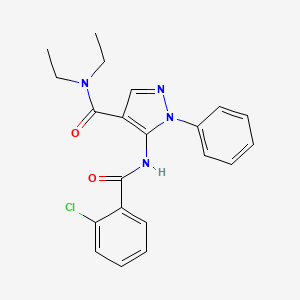 5-[(2-chlorobenzoyl)amino]-N,N-diethyl-1-phenyl-1H-pyrazole-4-carboxamide