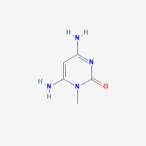 molecular formula C5H8N4O B351326 4,6-Diamino-1-methylpyrimidin-2-one CAS No. 45742-60-7