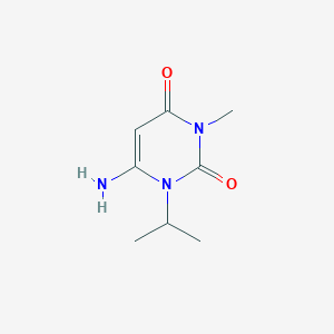 molecular formula C8H13N3O2 B351328 6-amino-1-isopropyl-3-methylpyrimidine-2,4(1H,3H)-dione CAS No. 128751-17-7