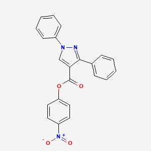 4-nitrophenyl 1,3-diphenyl-1H-pyrazole-4-carboxylate