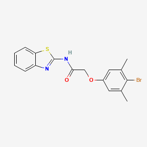 N-(1,3-benzothiazol-2-yl)-2-(4-bromo-3,5-dimethylphenoxy)acetamide