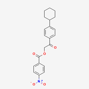 2-(4-cyclohexylphenyl)-2-oxoethyl 4-nitrobenzoate