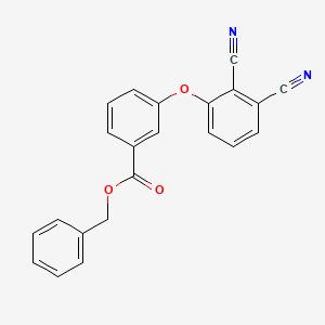 molecular formula C22H14N2O3 B3513321 benzyl 3-(2,3-dicyanophenoxy)benzoate 