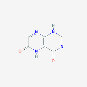 molecular formula C6H4N4O2 B351333 3,5-Dihydro-pteridine-4,6-dione CAS No. 16310-36-4