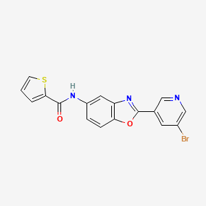 N-[2-(5-BROMOPYRIDIN-3-YL)-13-BENZOXAZOL-5-YL]THIOPHENE-2-CARBOXAMIDE