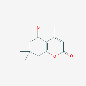 molecular formula C12H14O3 B351340 4,7,7-trimethyl-7,8-dihydro-2H-chromene-2,5(6H)-dione CAS No. 3265-69-8