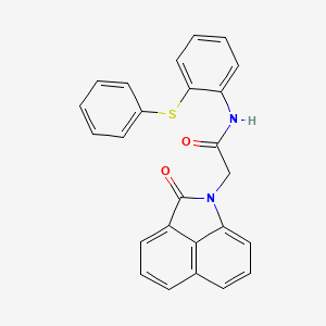 2-(2-oxobenzo[cd]indol-1(2H)-yl)-N-[2-(phenylthio)phenyl]acetamide