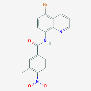 N-(5-bromo-8-quinolinyl)-3-methyl-4-nitrobenzamide