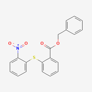 molecular formula C20H15NO4S B3513484 benzyl 2-[(2-nitrophenyl)thio]benzoate 