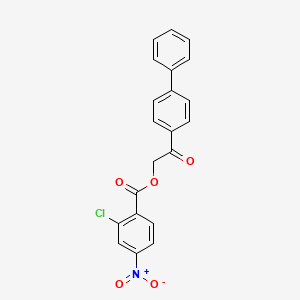 2-(4-biphenylyl)-2-oxoethyl 2-chloro-4-nitrobenzoate