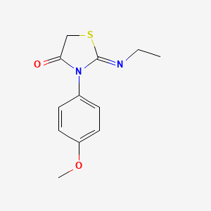 2-(ethylimino)-3-(4-methoxyphenyl)-1,3-thiazolidin-4-one